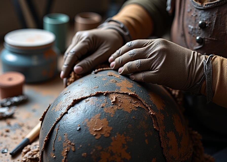 Técnicas de pintura y weathering en armadura cosplay